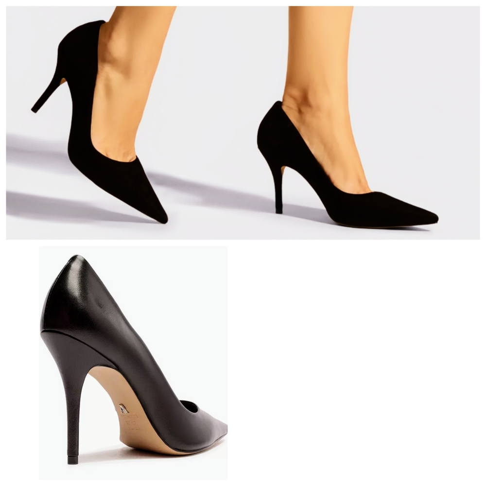 Classic Black Pointed Toe Heels